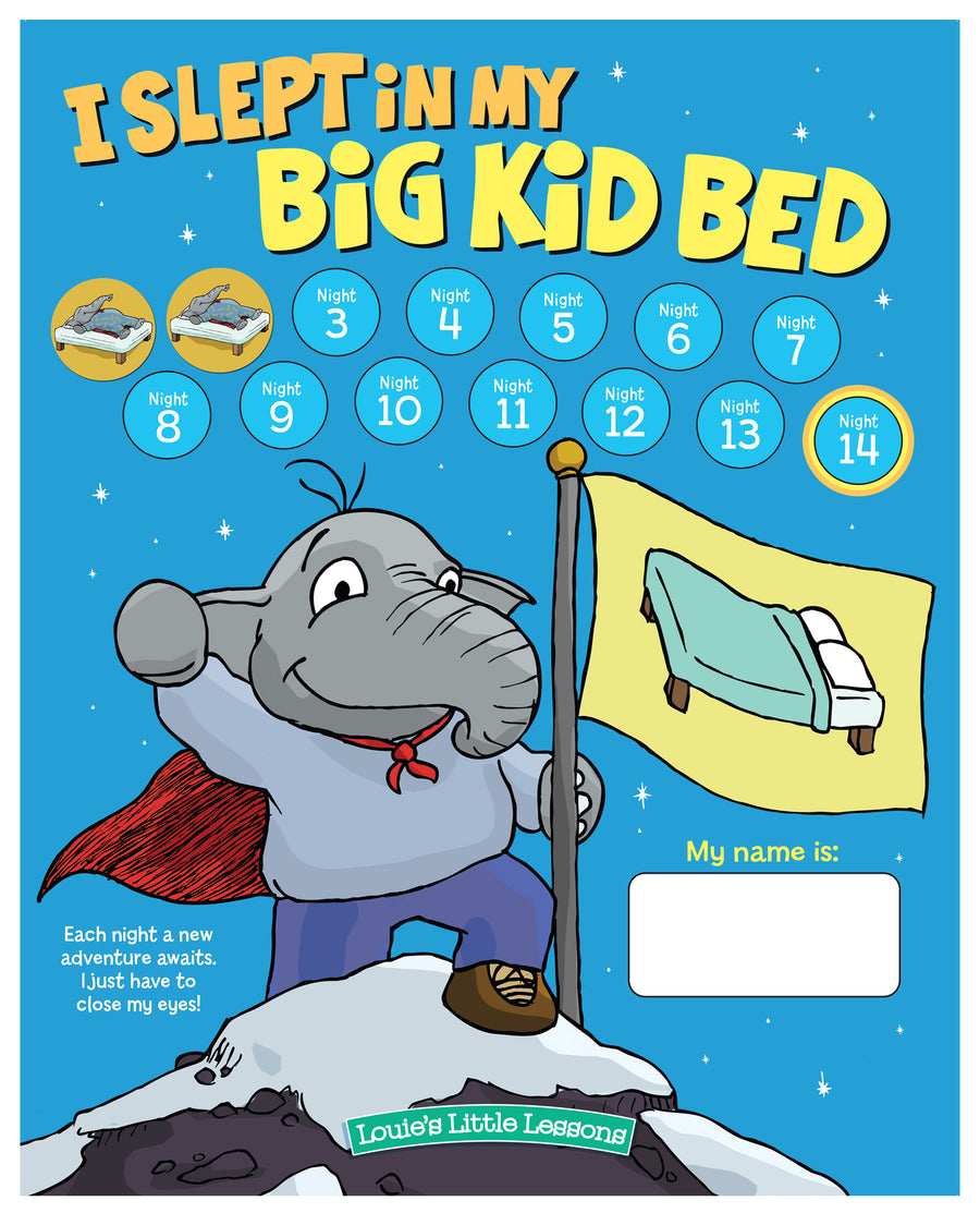 A Big Kid Bed Motivational Chart (Help Your Child Succeed with this Fun Sticker Chart!)