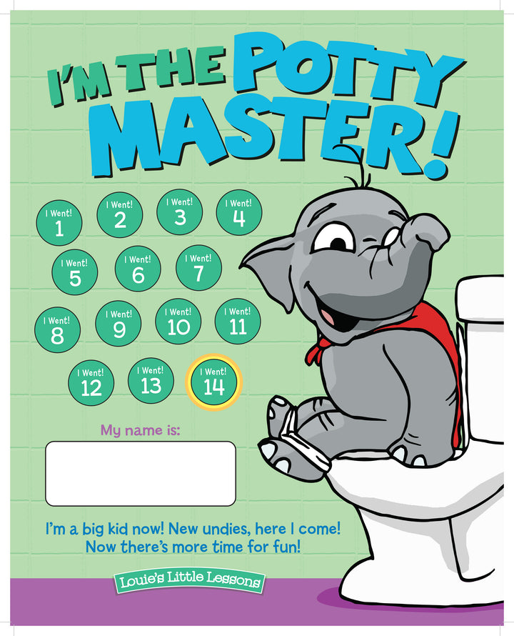 I'm the Potty Master Motivational Chart (Have You Child Potty Trained in Just Days!)